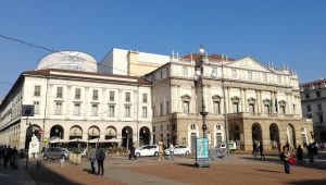 Das berühmte Opernhaus Teatro alla Scala