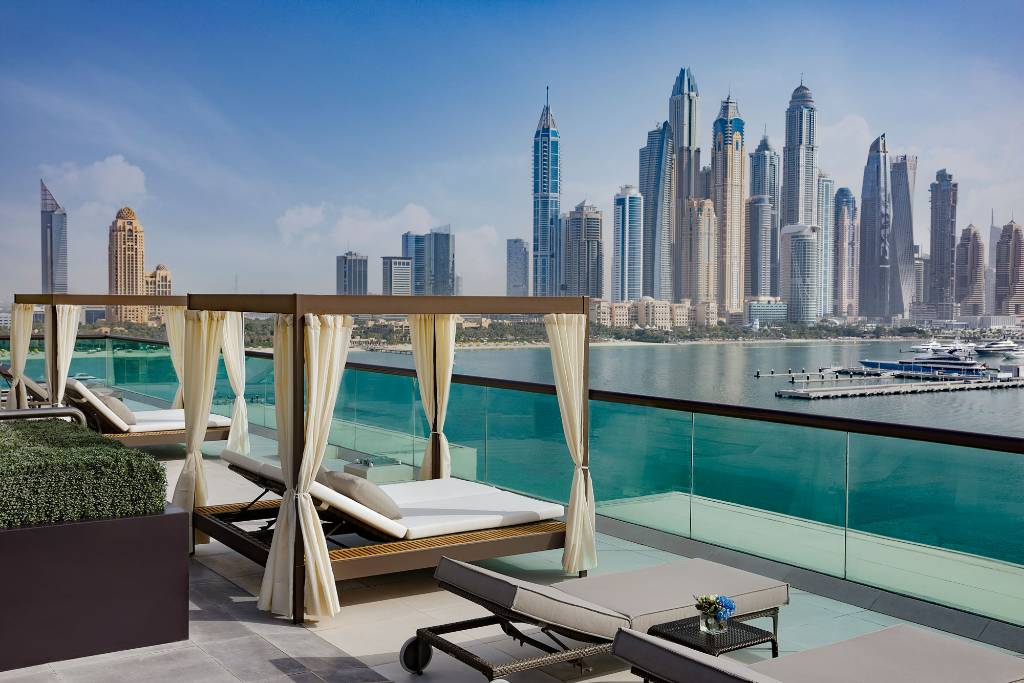 ein atemberaubender Blick auf die Skyline von Dubai.